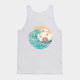 Floral Wave Tank Top